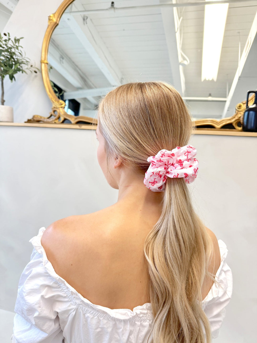 FOR THE LOVE OF BOWS - Mulberry Silk Scrunchie - Beyond Scrunchies