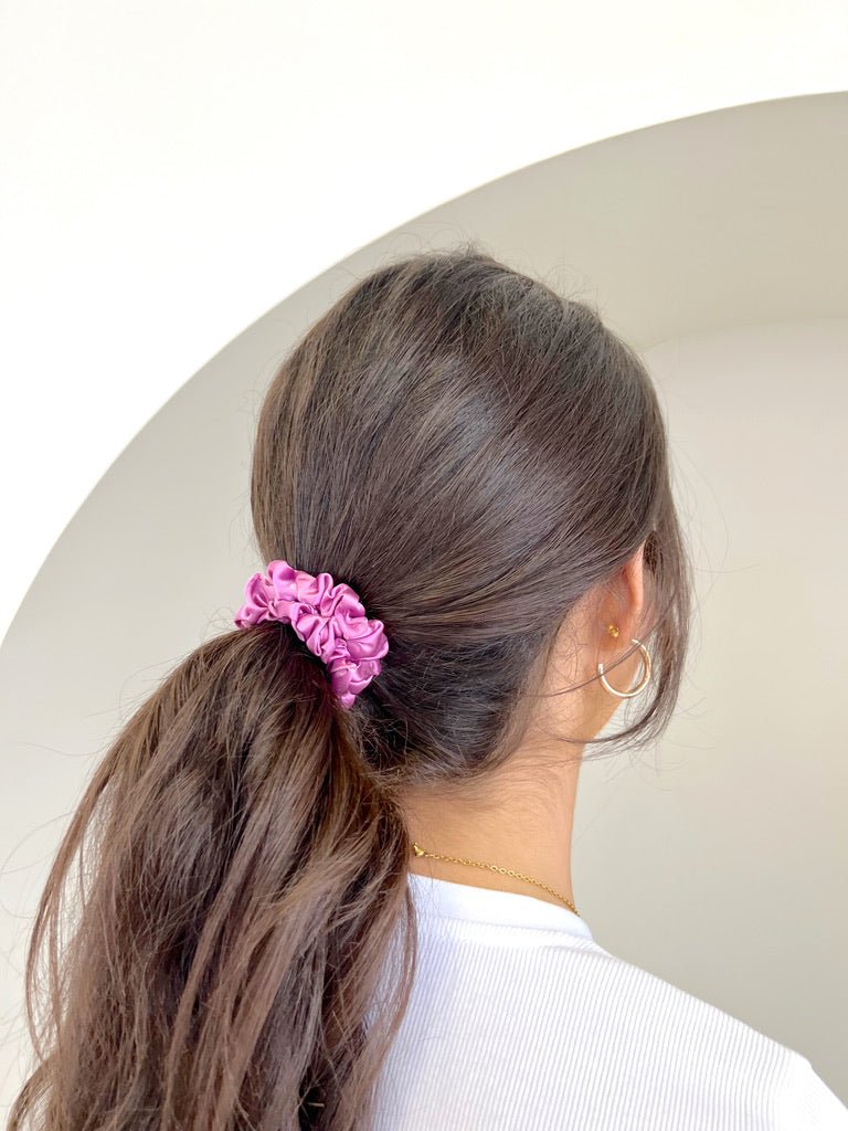 HIBISCUS - Silk Skinny Scrunchie - Beyond Scrunchies