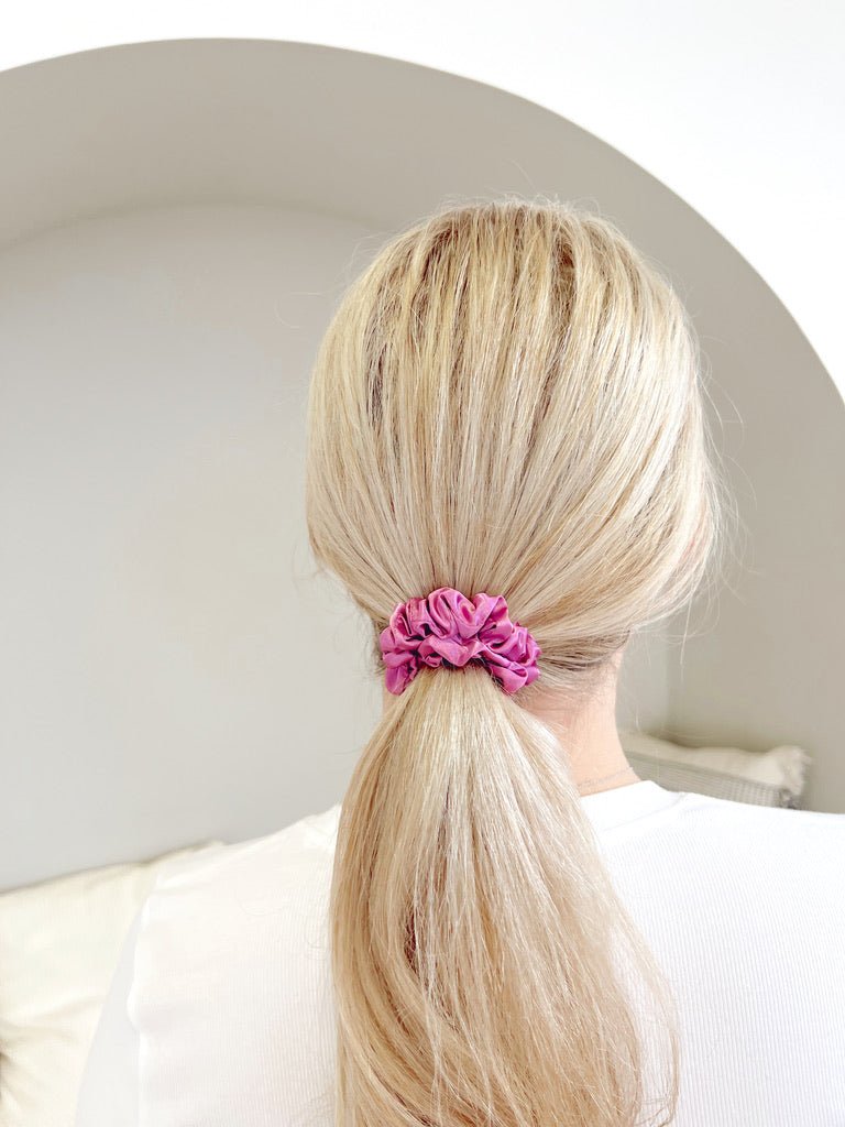 HIBISCUS - Silk Skinny Scrunchie - Beyond Scrunchies