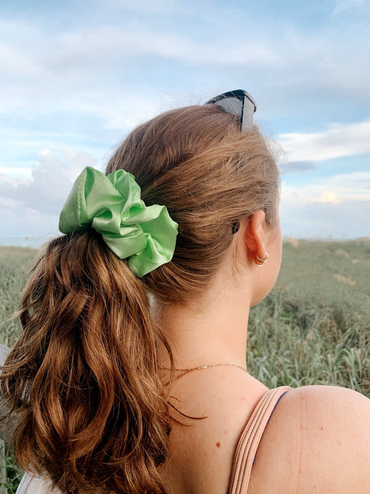 KEY LIME - Mulberry Silk Scrunchie - Beyond Scrunchies