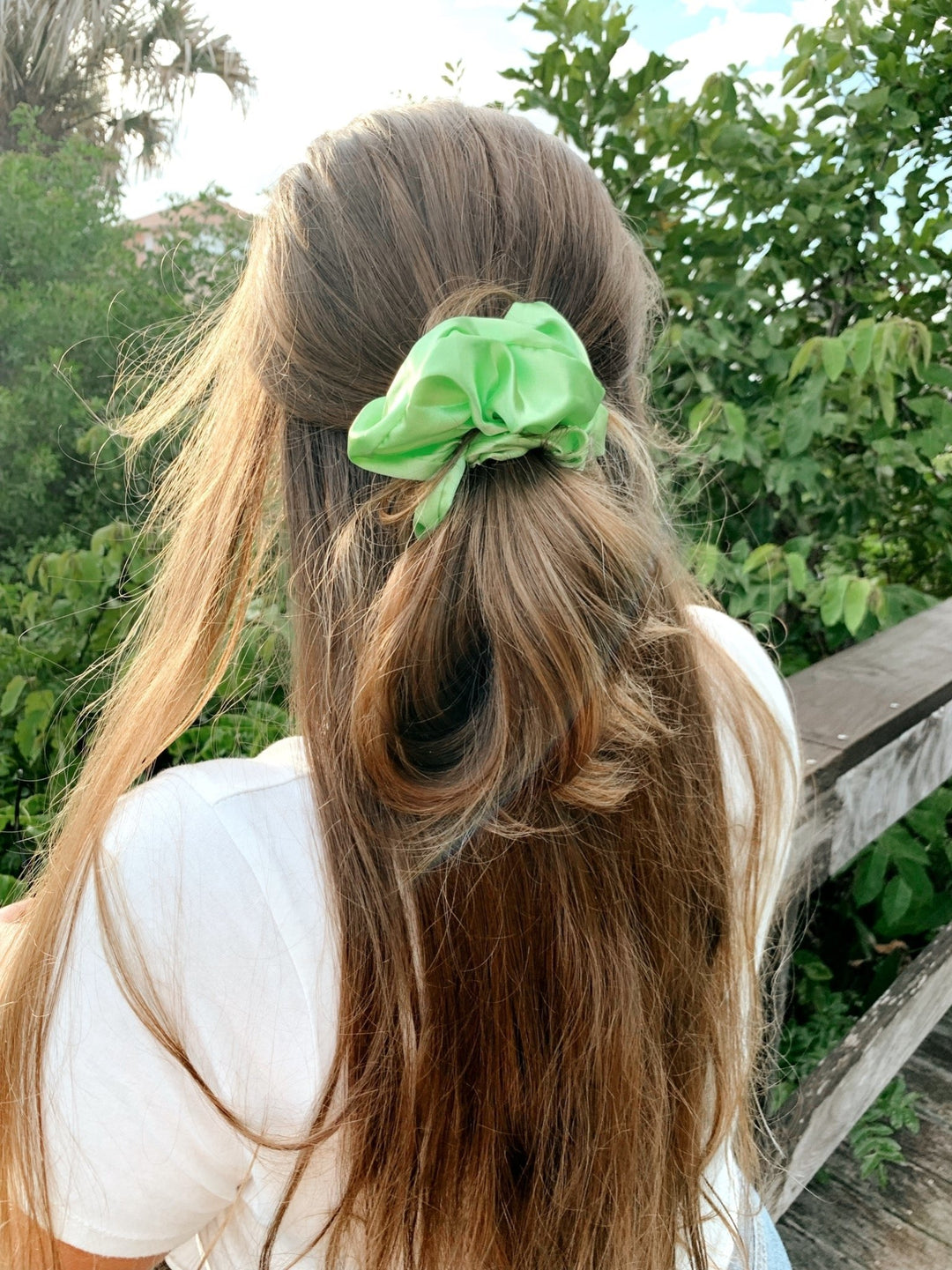 KEY LIME - Mulberry Silk Scrunchie - Beyond Scrunchies