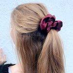 MAROON - Mulberry Silk Scrunchie - Beyond Scrunchies