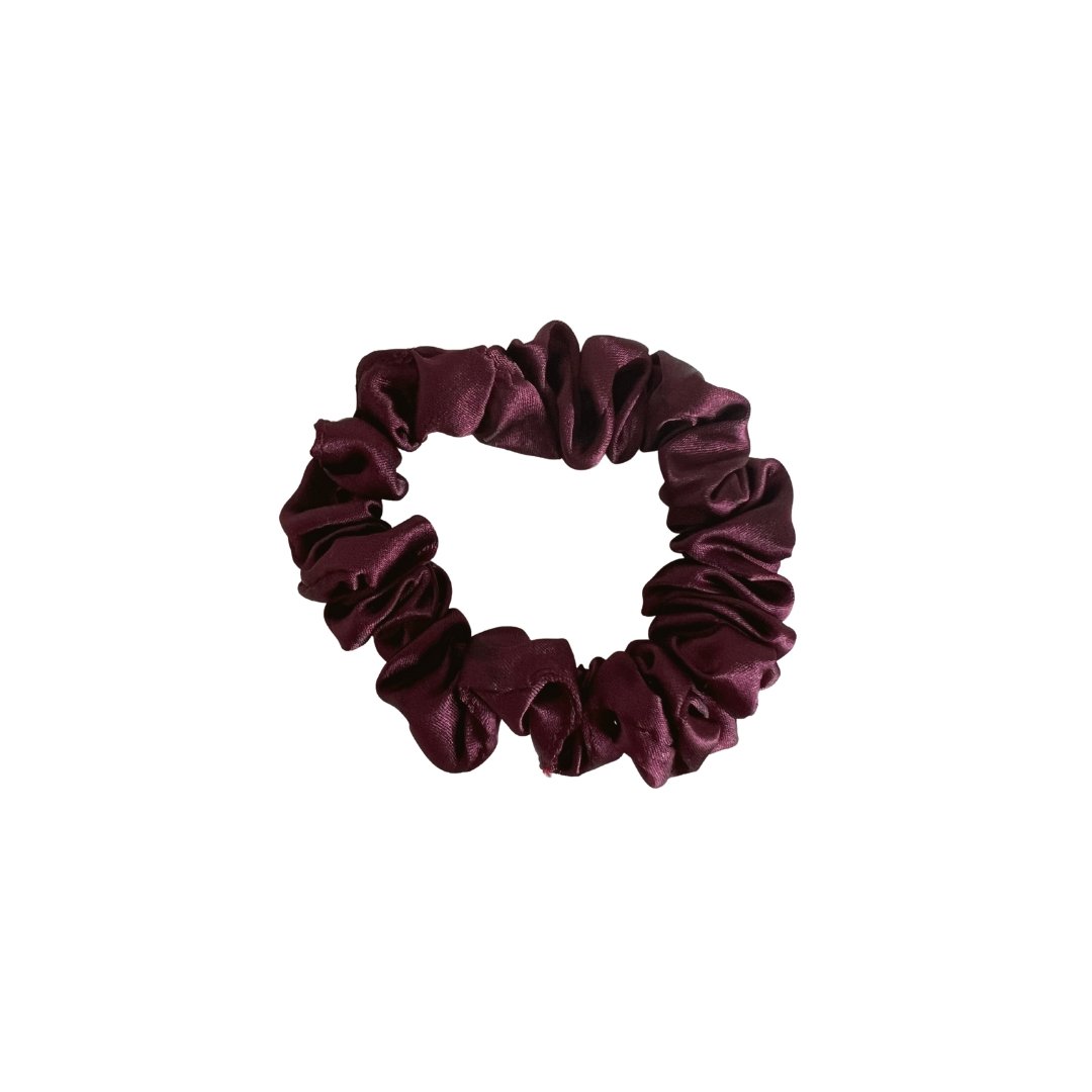 MAROON - Silk Skinny Scrunchie - Beyond Scrunchies