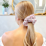RED ROSES - Mulberry Silk Scrunchie - Beyond Scrunchies