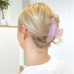 ROUNDED CLAW CLIP - BLUSH - Beyond Scrunchies