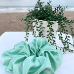 SEA FOAM - Mulberry Silk Scrunchie - Beyond Scrunchies