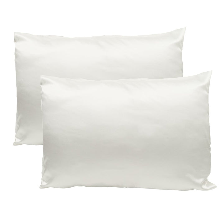 SET OF 2 SILK PILLOWCASES - Milk - Beyond Scrunchies