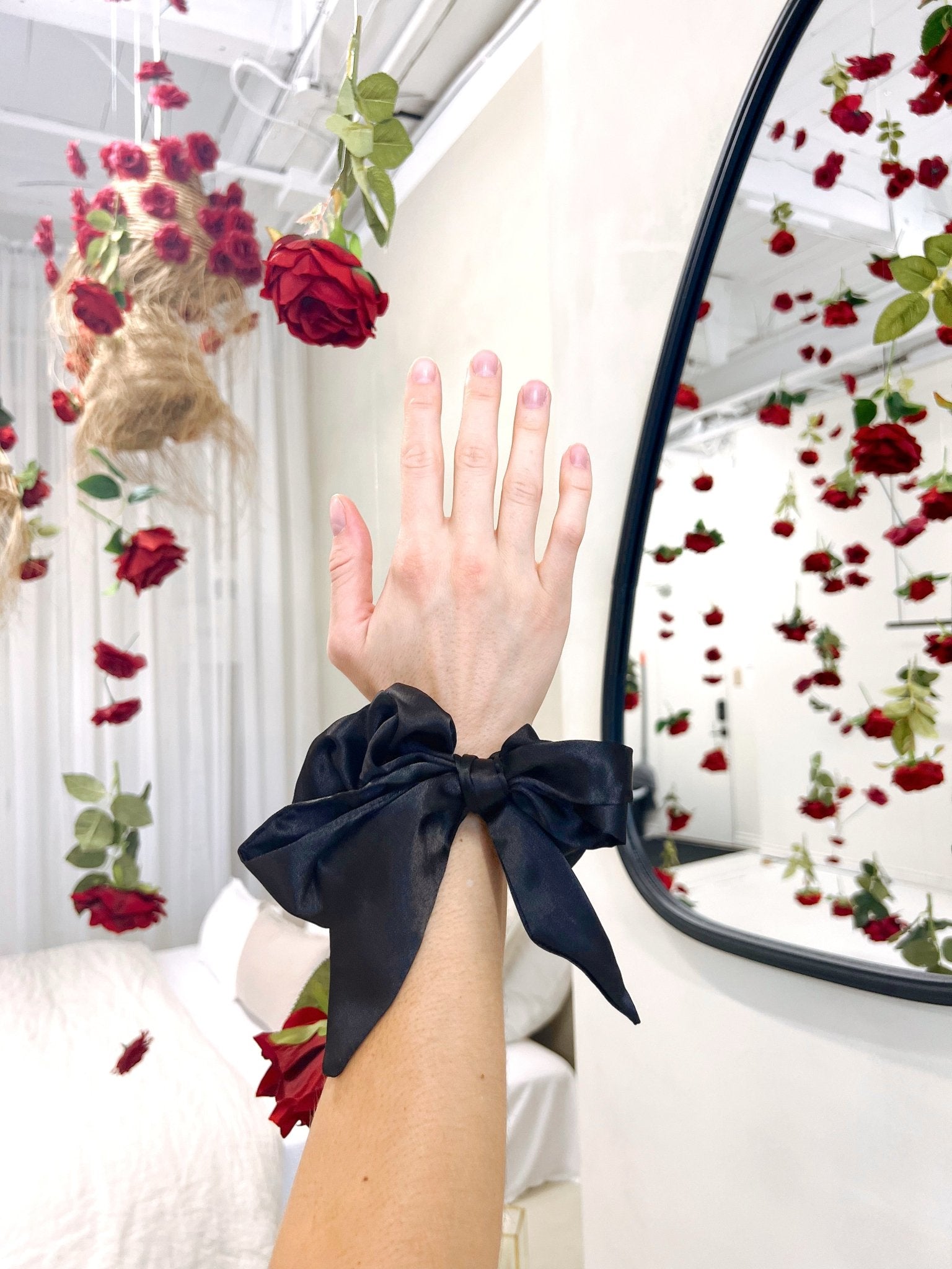 SILK SCARF - Onyx - Beyond Scrunchies