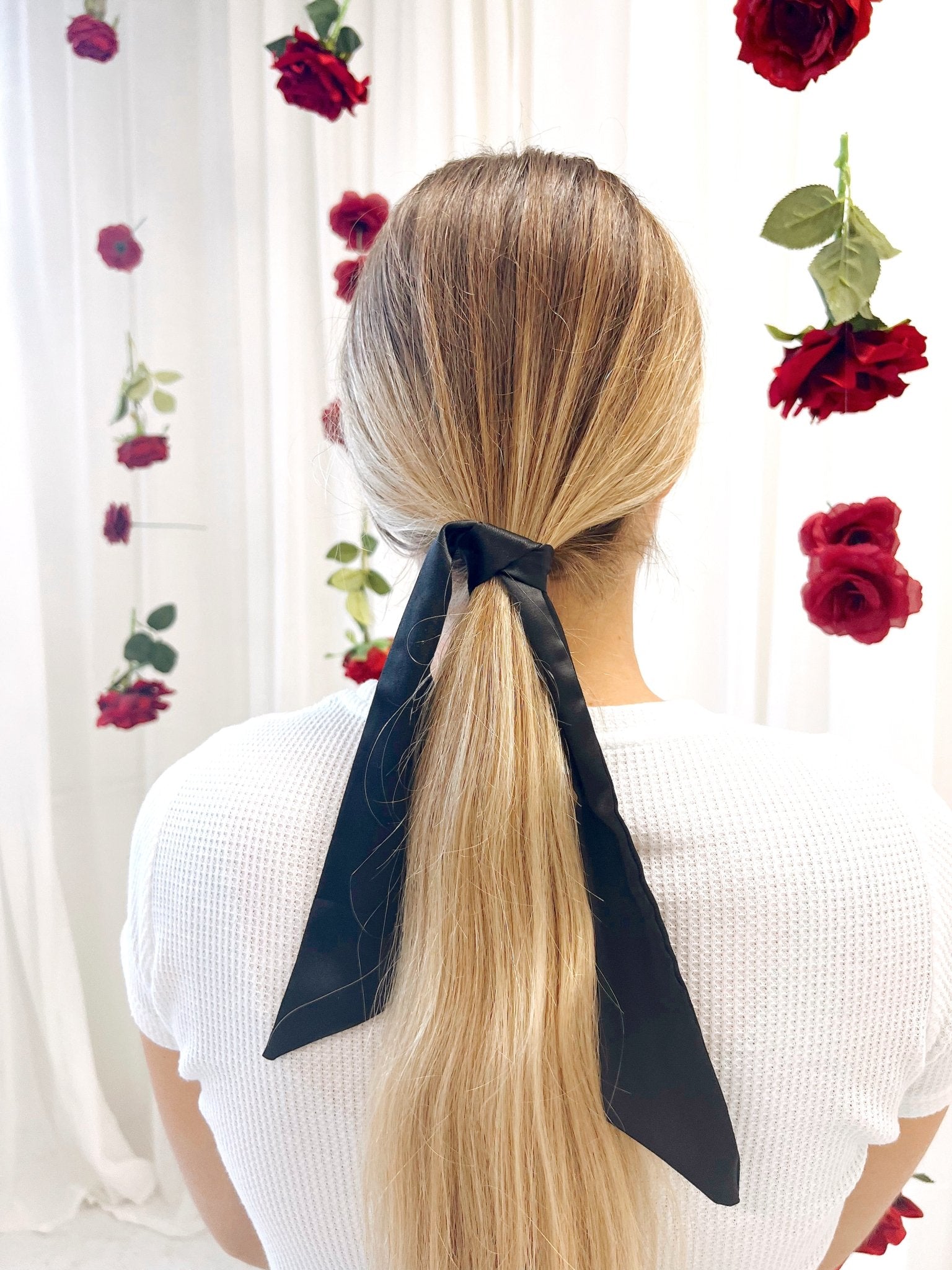 SILK SCARF - Onyx - Beyond Scrunchies