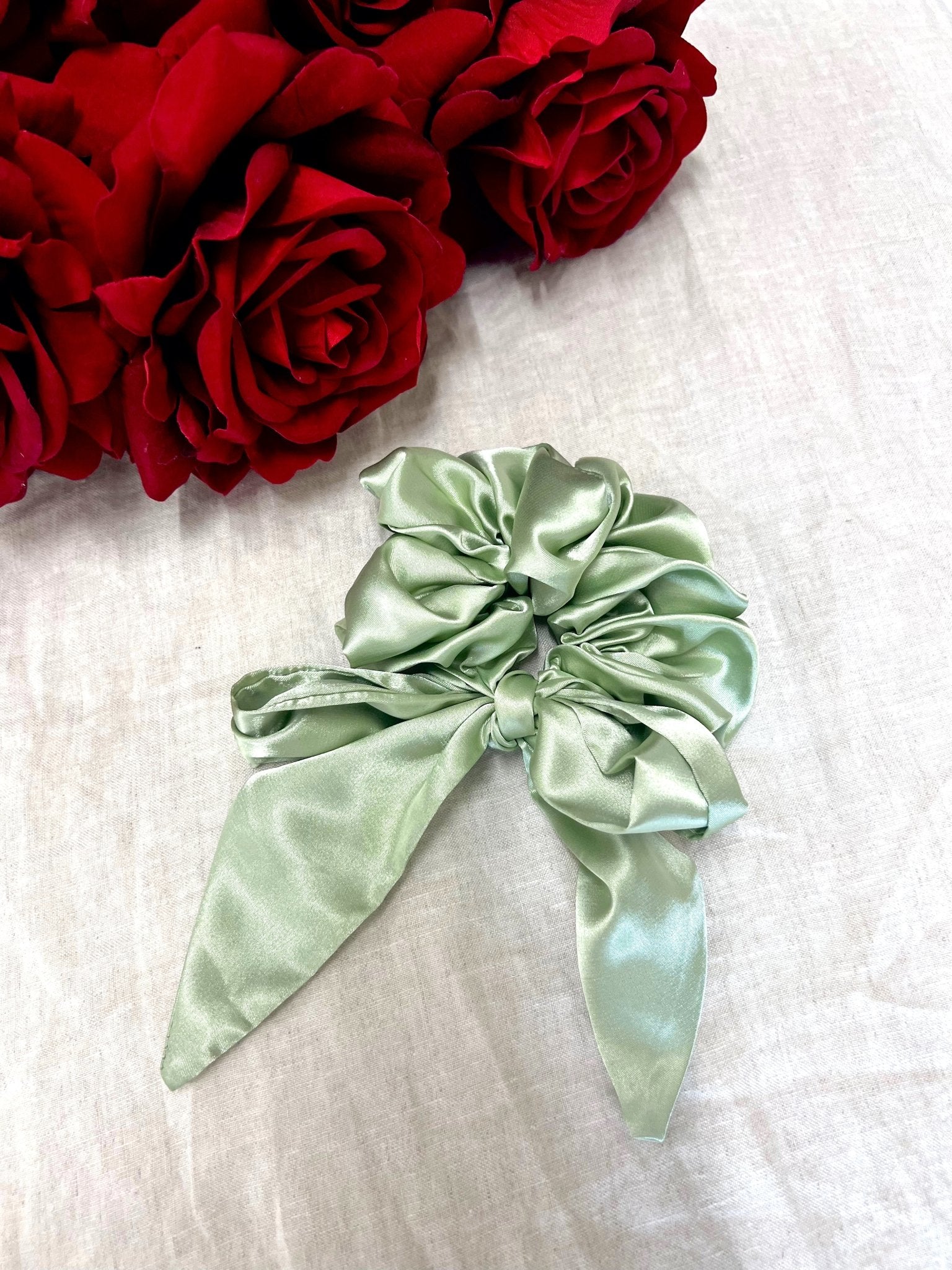 SILK SCARF - Sage - Beyond Scrunchies