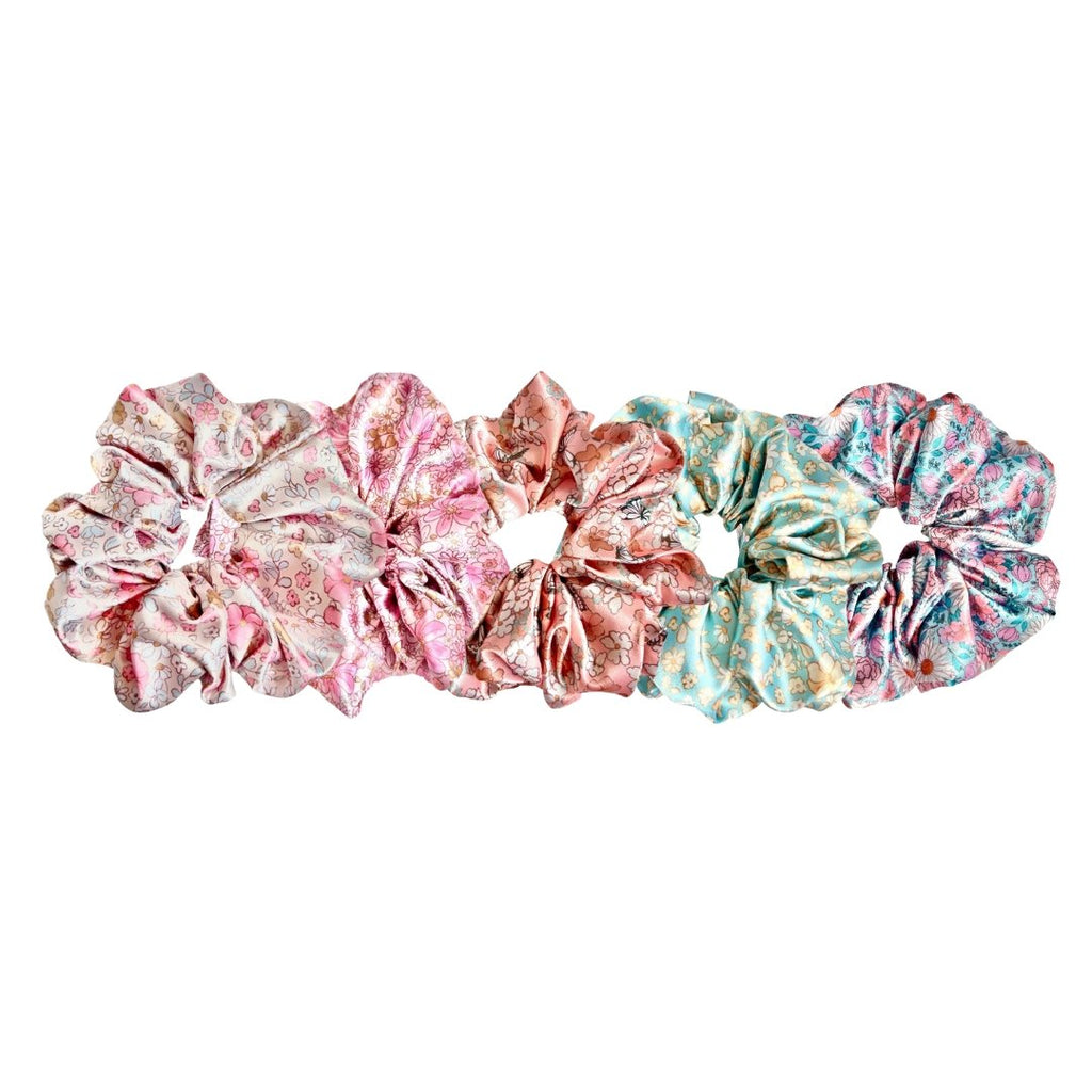 SPRING COLLECTION PRINTED SCRUNCHIES BUNDLE - 5 - Beyond Scrunchies