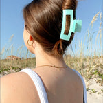 SQUARE CLAW CLIP - SKY - Beyond Scrunchies