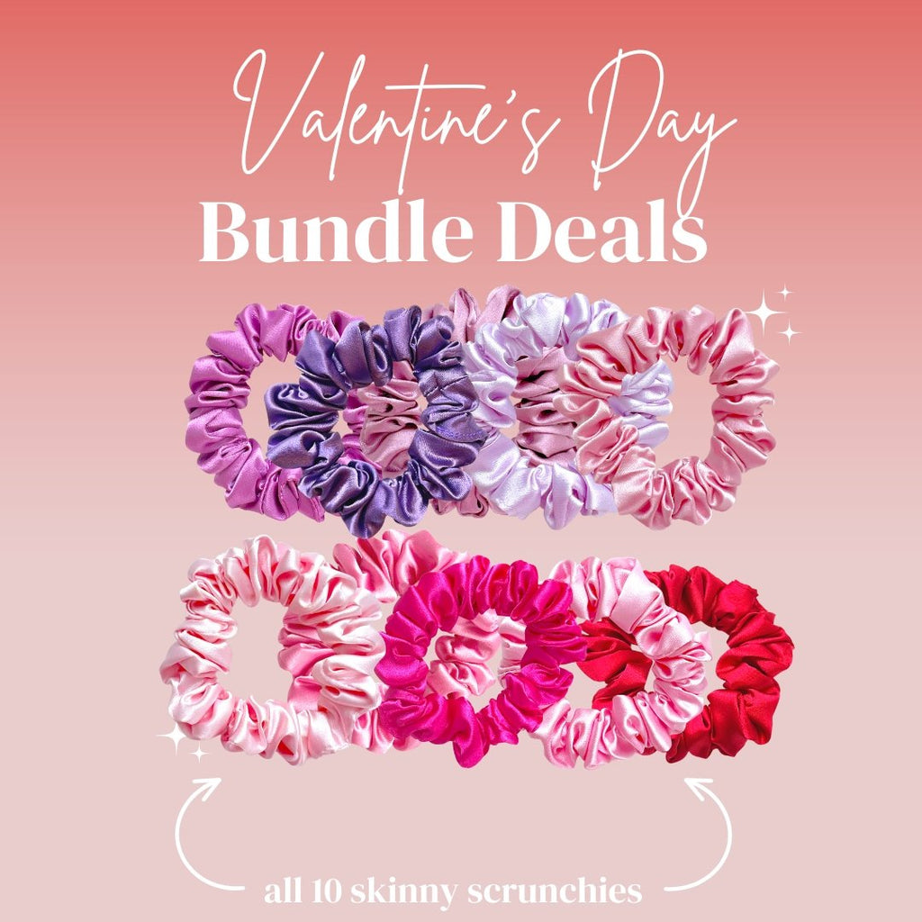 VDAY BUNDLE - 10 SKINNY SCRUNCHIES - Beyond Scrunchies
