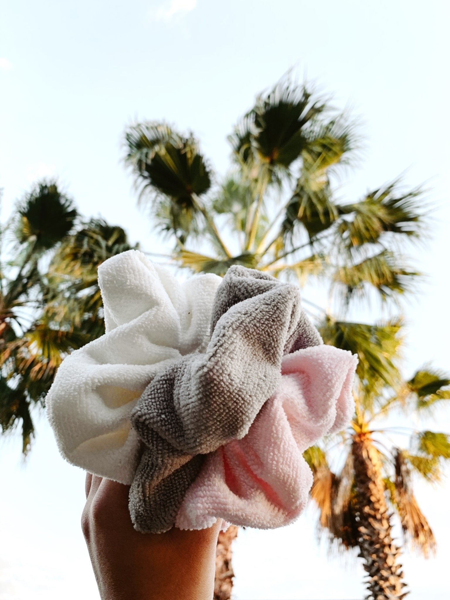 WHITE - Micro-Fibre Towel Scrunchie - Beyond Scrunchies